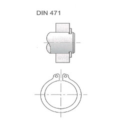 DIN 471 típusú seegergyűrű méretek